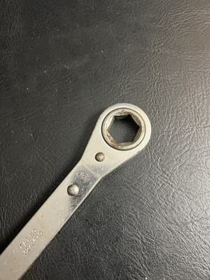 Snap-On 17mm & 19mm RBM17195 Metric Double Box End Ratcheting Wrench READ - Thumbnail 9