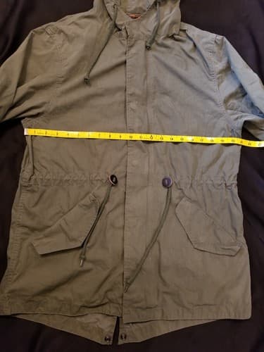 Alpha Industries Military Field Utility Jacket Womens Green Medium M Zip Hoody - Thumbnail 10