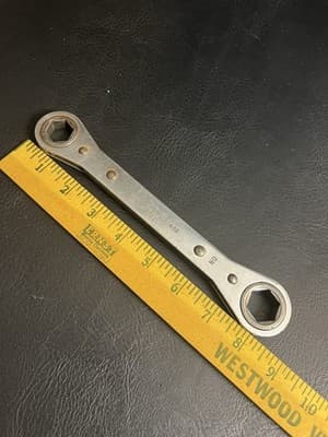 Snap-On 17mm & 19mm RBM17195 Metric Double Box End Ratcheting Wrench READ - Thumbnail 11