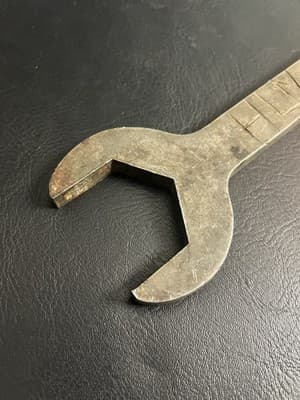 VTG Valley Grinders? B.o.c. Double Open End Wrench Vintage USA 1-1/2” - 2” Big - Thumbnail 2