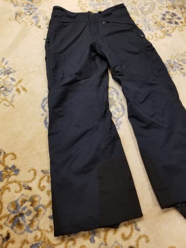 Patagonia Womens Insulated Powder Bowl Snow Ski Pants Size 10 Black Board EUC M - Thumbnail 3