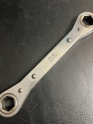 Snap-On 17mm & 19mm RBM17195 Metric Double Box End Ratcheting Wrench READ - Thumbnail 8
