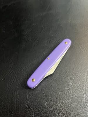 Rare Victorinox Day Packer Swiss Army Pocket Knife 100mm Single Blade Purple - Thumbnail 3