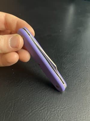 Rare Victorinox Day Packer Swiss Army Pocket Knife 100mm Single Blade Purple - Thumbnail 12