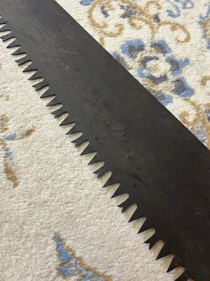 Vintage 36” 1 or 2 Man Crosscut Buck Saw Warranted Supreme Logging Hand Tree - Thumbnail 5