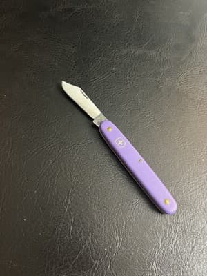 Rare Victorinox Day Packer Swiss Army Pocket Knife 100mm Single Blade Purple - Thumbnail 4
