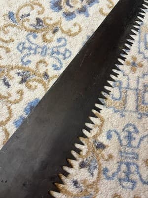 Vintage 36” 1 or 2 Man Crosscut Buck Saw Warranted Supreme Logging Hand Tree - Thumbnail 13