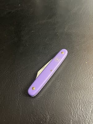 Rare Victorinox Day Packer Swiss Army Pocket Knife 100mm Single Blade Purple - Thumbnail 2