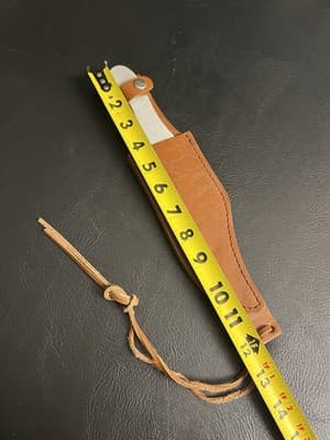 MAGNUM Stainless MINI BO-KRI Throwing Knife Fixed Blade W/ Leather SHEATH Bailey - Thumbnail 11