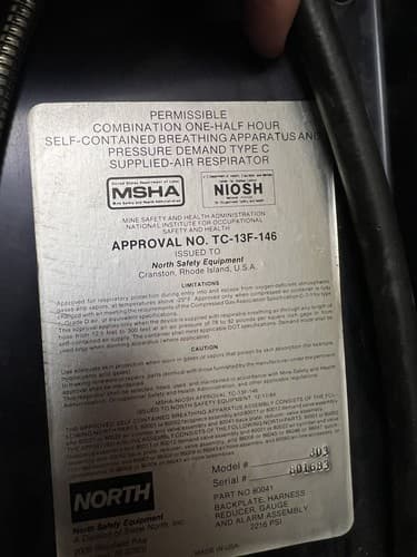 Vtg North Self-Contained Breathing Apparatus Scuba Gear Metal Backplate Harness - Thumbnail 10