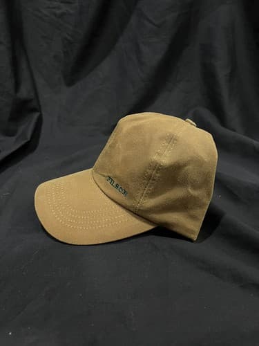 FILSON Oil Tin Low-Profile Cap Tan OS Waxed Canvas Baseball Fishing Brown Hat - Thumbnail 2
