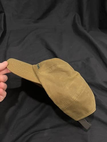 FILSON Oil Tin Low-Profile Cap Tan OS Waxed Canvas Baseball Fishing Brown Hat - Thumbnail 6
