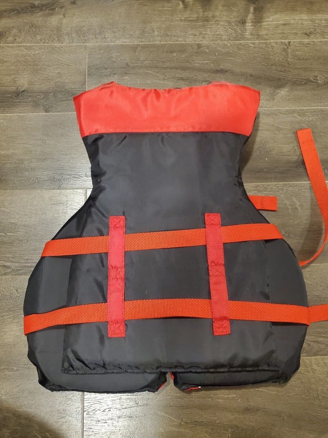 Defiance Universal Swimming Life Vest Jacket Red Black 90lb Type III 30"-52" - Thumbnail 2