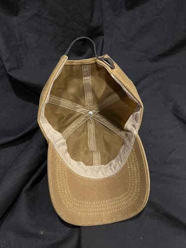 FILSON Oil Tin Low-Profile Cap Tan OS Waxed Canvas Baseball Fishing Brown Hat - Thumbnail 9