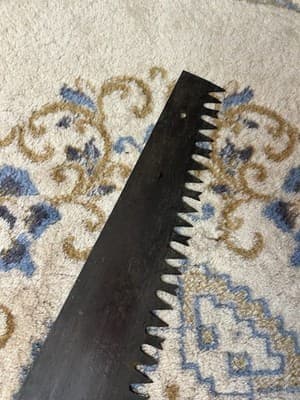 Vintage 36” 1 or 2 Man Crosscut Buck Saw Warranted Supreme Logging Hand Tree - Thumbnail 14