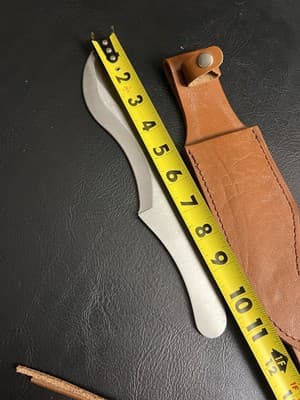 MAGNUM Stainless MINI BO-KRI Throwing Knife Fixed Blade W/ Leather SHEATH Bailey - Thumbnail 10