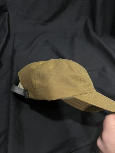 FILSON Oil Tin Low-Profile Cap Tan OS Waxed Canvas Baseball Fishing Brown Hat - Thumbnail 4