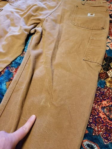 VTG Carhartt B01 BRN Made In USA Double Knee Men’s Carpenter Pants 40x30 Vintage - Thumbnail 10