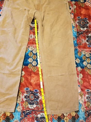 VTG Carhartt B01 BRN Made In USA Double Knee Men’s Carpenter Pants 40x30 Vintage - Thumbnail 6