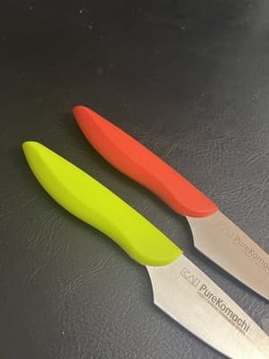 New 2 KAI Pure Komachi Paring Knives Red Green Set High Carbon Stainless Steel - Thumbnail 4