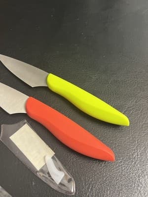 New 2 KAI Pure Komachi Paring Knives Red Green Set High Carbon Stainless Steel - Thumbnail 5