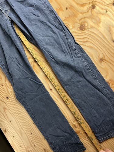 Taylor Stitch Democratic Selvedge Jeans Mens 35 *34x34 Straight Leg Dark Wash - Thumbnail 15