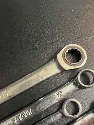 7 Pc Lot Kobalt Metric SAE MM Combination Wrench Mixed Set 14 12 11 3/8 5/16 - Thumbnail 5