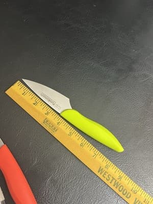 New 2 KAI Pure Komachi Paring Knives Red Green Set High Carbon Stainless Steel - Thumbnail 7