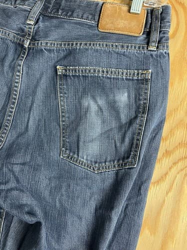 Taylor Stitch Democratic Selvedge Jeans Mens 35 *34x34 Straight Leg Dark Wash - Thumbnail 12