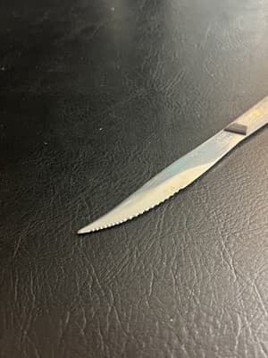 VTG Dexter Russell Wood Handle Serrated Steak Knife Stainless Steel USA - Thumbnail 2
