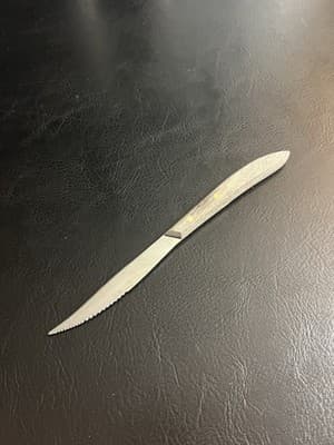 VTG Dexter Russell Wood Handle Serrated Steak Knife Stainless Steel USA - Image 1