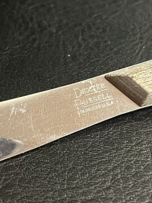 VTG Dexter Russell Wood Handle Serrated Steak Knife Stainless Steel USA - Thumbnail 5