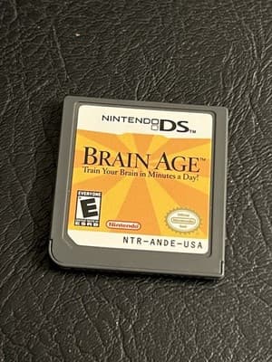 Brain Age Train Your Brain in Minutes a Day Nintendo DS 2006 Cartridge Only -USA - Image 1