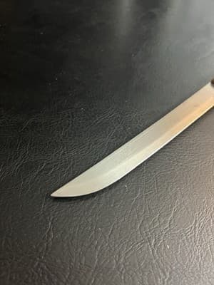 Old Homestead 7.5" Slicer Knife Stainless Straight Edge Wood Handle Vtg Japan - Thumbnail 7