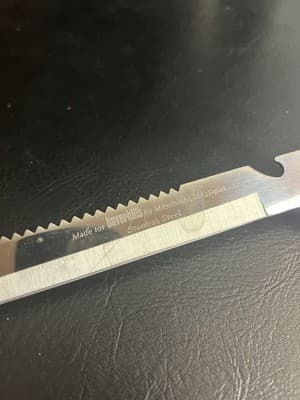 Vintage Haverhills Mitsuboshi Japan Fishing Stainless Steel Knife Fork Hunting - Thumbnail 6
