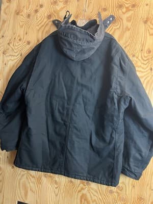 Carhartt C003 BLK Loose Fit Duck Quilt Jacket Coat Parka Mens 2XL Tall Hood Vtg - Thumbnail 20