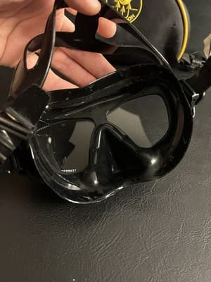 Poseidon 3D Kevlar Doubleglass Scuba Snorkeling Low Volume Dive Mask dupont READ - Thumbnail 9