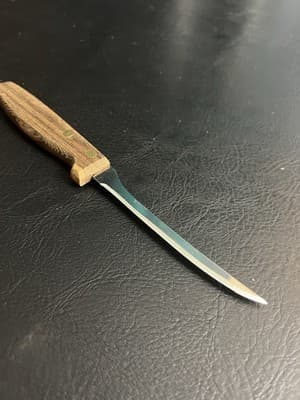 Regent Sheffield Boning Knife Vintage Stainless Steel w/Wooden Handle – England - Thumbnail 7