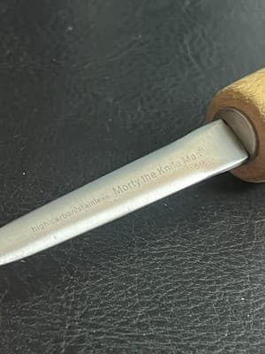 Morty The Knife Man 3” Blade Oyster #516 High Carbon Stainless Steel Wood Handle - Thumbnail 5