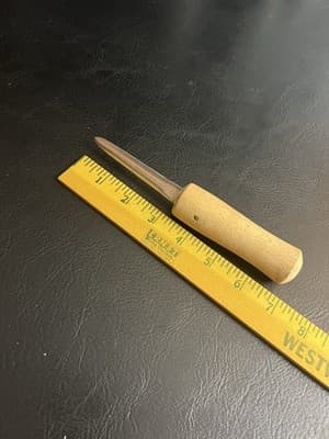 Morty The Knife Man 3” Blade Oyster #516 High Carbon Stainless Steel Wood Handle - Thumbnail 7
