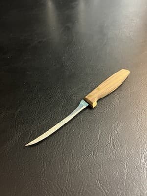 Regent Sheffield Boning Knife Vintage Stainless Steel w/Wooden Handle – England - Image 1