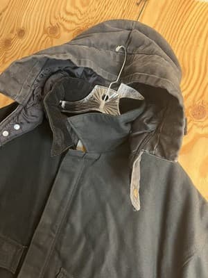 Carhartt C003 BLK Loose Fit Duck Quilt Jacket Coat Parka Mens 2XL Tall Hood Vtg - Thumbnail 15