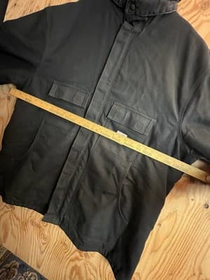 Carhartt C003 BLK Loose Fit Duck Quilt Jacket Coat Parka Mens 2XL Tall Hood Vtg - Thumbnail 13