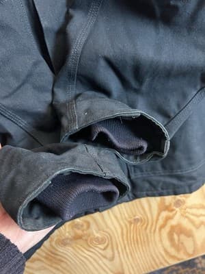 Carhartt C003 BLK Loose Fit Duck Quilt Jacket Coat Parka Mens 2XL Tall Hood Vtg - Thumbnail 22