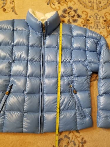 Vintage 90s Ralph Lauren Sport Quilted Puffer Down Jacket Size M Baby Blue Polo - Thumbnail 10