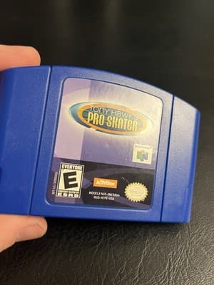 Tony Hawks Pro Skater 1 Blue (N64 Nintendo 64) Game Cartridge Only- USA - Thumbnail 2