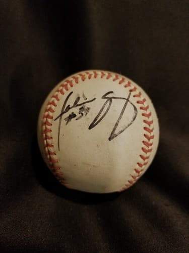 Signed California League Official Baseball Unknown Signature Rawlings 80cc Ball - Image 1
