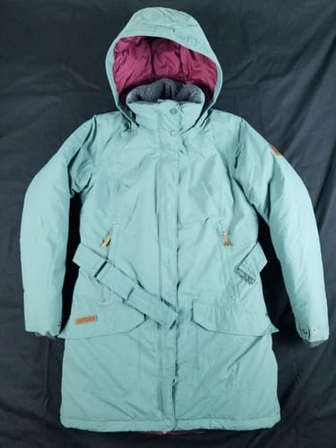 $350 Columbia Icelandite TurboDown Parka Jacket - Women's size M Green Thermal - Image 1