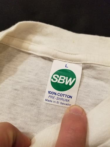 RARE Vtg 1996 NBA Finals Seattle Sonics Champions SBW T Shirt Large L Western - Thumbnail 4