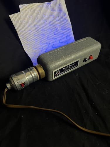 Vtg NY Crime Detection Fingerprint Black light New York Crime Scene Faurot, Inc. - Thumbnail 8
